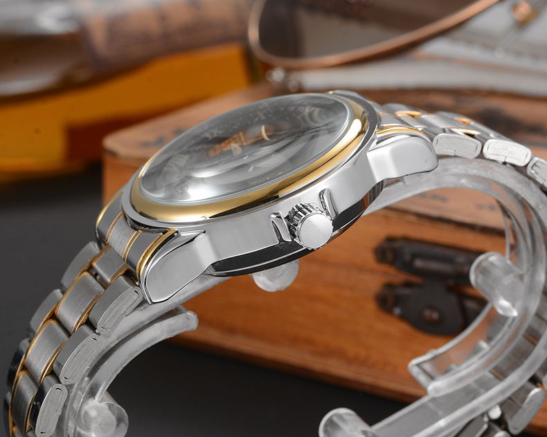 New Fashion Trend Men's Double sided Hollow Fully Automatic Mechanical Watch_voghion.com