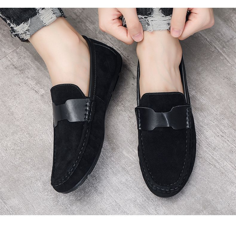 Fréijoer a Summer Nei Bounen fir atmungsaktiv liicht Stoff Trendy Féissbedeckung Fuerschong mat mëller Sohle fir Hären_voghion.com