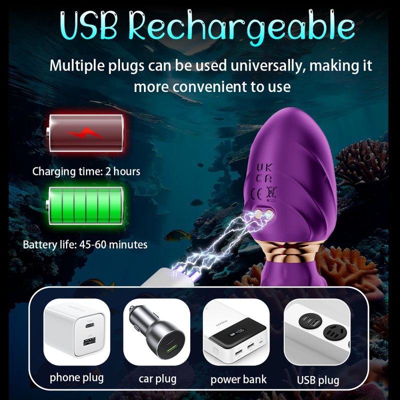 Realistic Rotating Eighty-finger Dildo - Double Head Vibrator, G-Point And Clitoral Stimulator With 9 Modes, Adult Toys_voghion.com