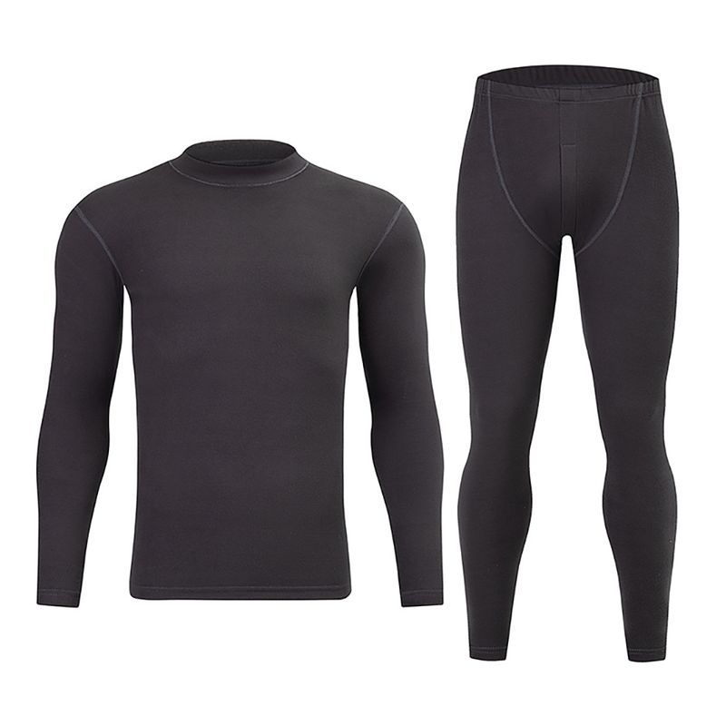 Overseas Platform Special Code Herbst Winter Herren Einfarbig Lässiger Halbrollkragen Warmer Anzug Vielseitige Homewear_voghion.com