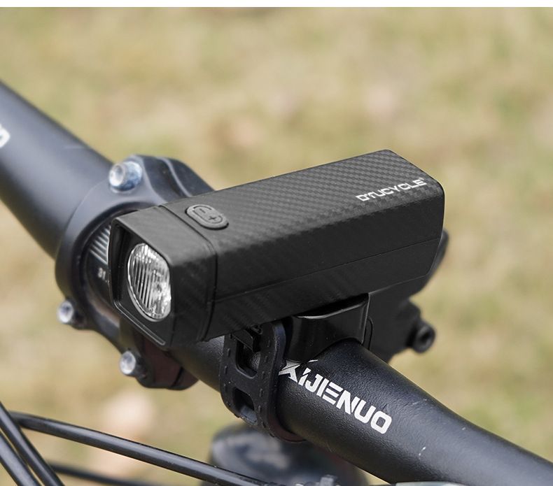 DTUCYCLE Torcia frontale per bicicletta, ricaricabile tramite USB, impermeabile, per guida notturna, luce potente_voghion.com