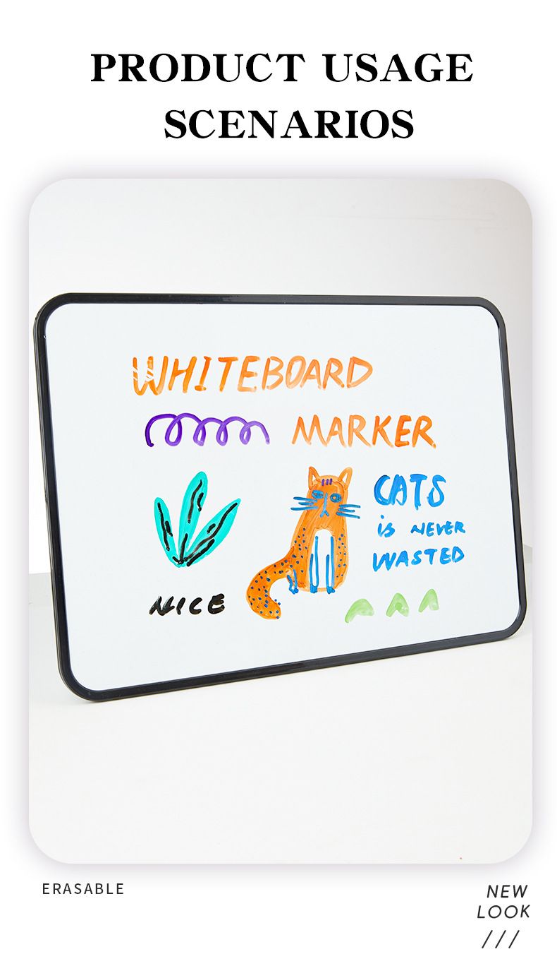 12-farbiges Set mit löschbaren Whiteboard-Markern – abwaschbare, trocken abwischbare Marker für Kinder, Schüler und Lehrer – ungiftige, leuchtende Farben zum Zeichnen und Schreiben_voghion.com