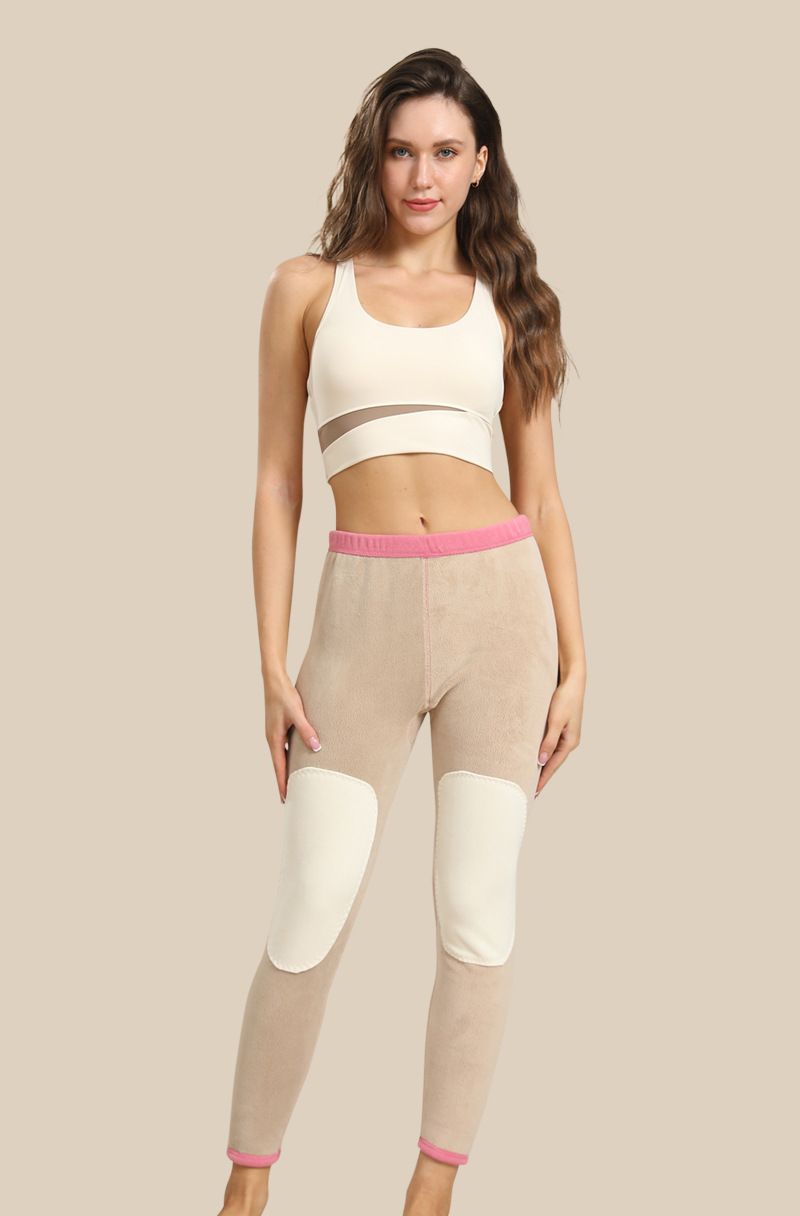 Thermische Knieschutz-Fleecehose für Damen und Herren – Ultradicke lange Winterunterhose mit antistatischem und antibakteriellem Gewebe_voghion.com