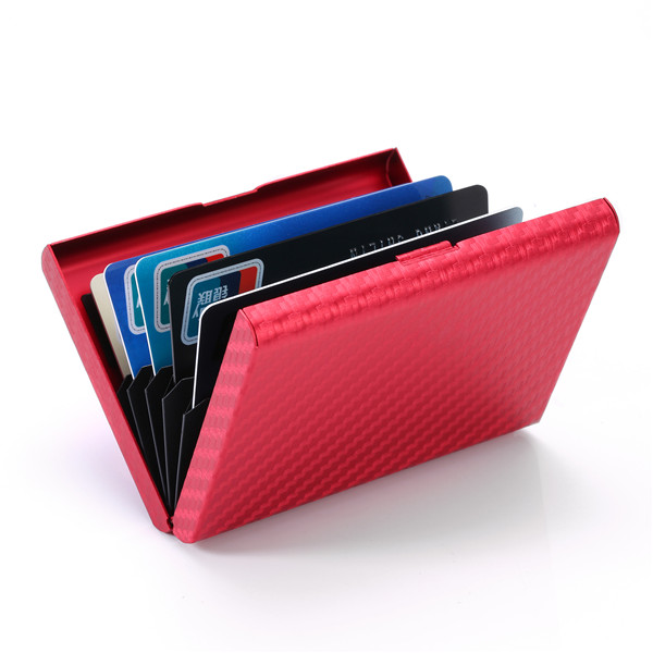 Bycobecy Custom Carbon Fiber Card Holder Metal Plastic NFC Wallet Passport Holder Document Organizer RFID Slim Wallets_voghion.com