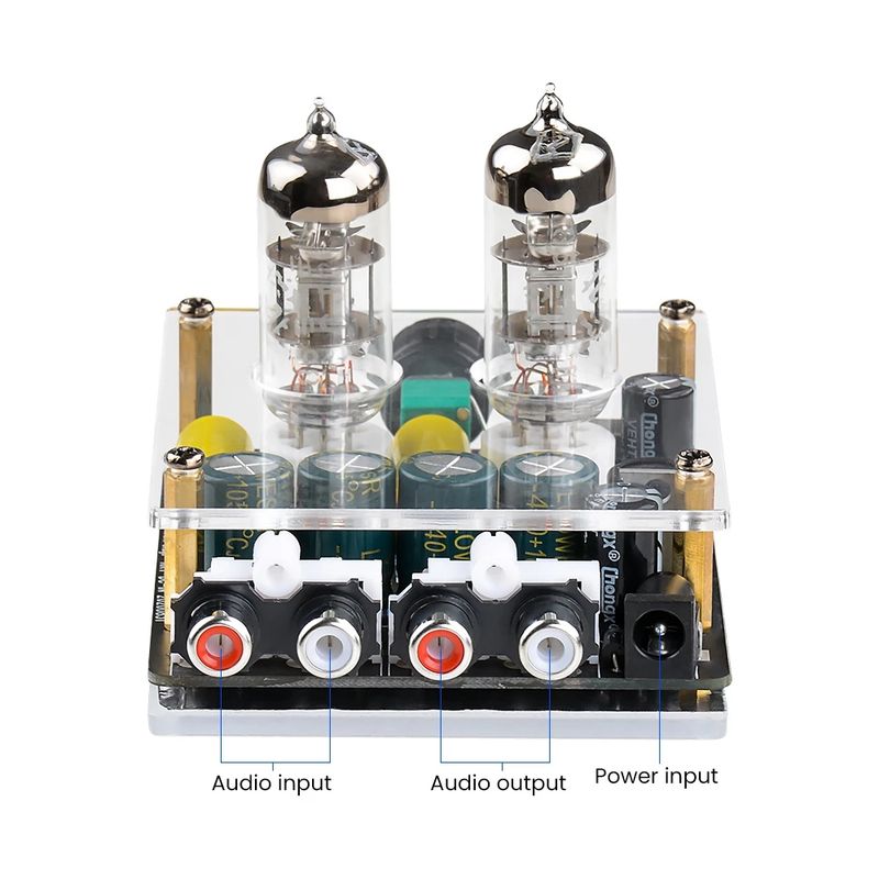 Upgraded 6j3 Tube Preamplifier Amplifiers HiFi Tube Preamp Bile Buffer Auido Amp Speaker Sound Amplifier Home Theater DIY_voghion.com