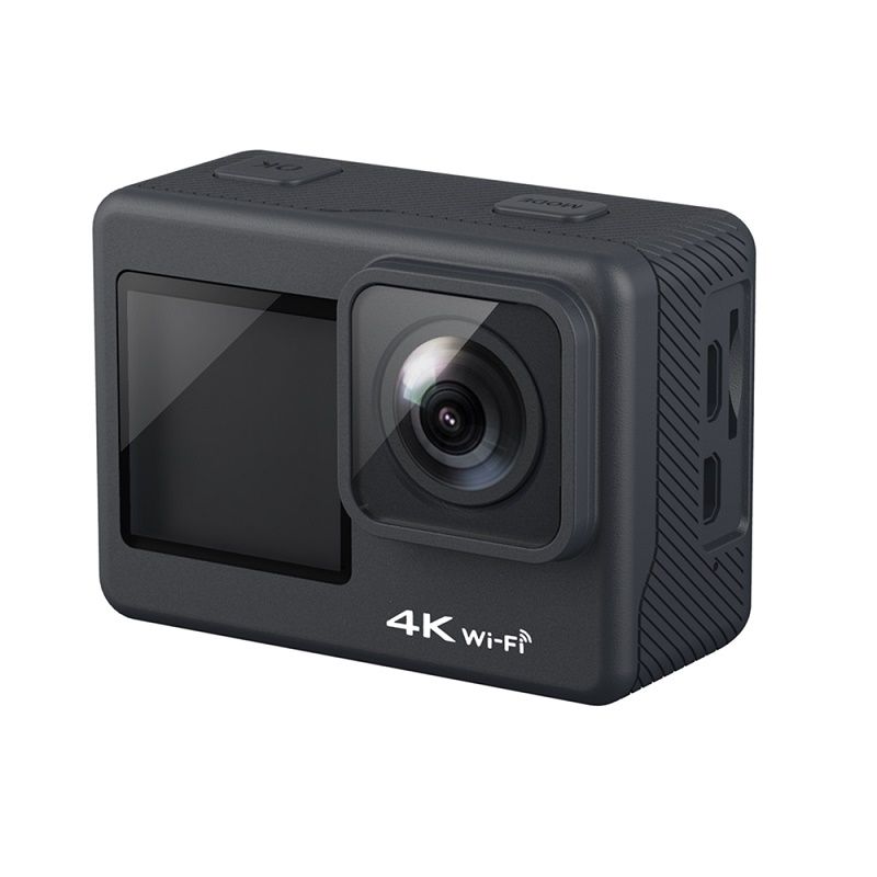 4K HD Sportsmotorcykelhjelm Landevejscykeloptager For- og bagkamera med dobbelt farve WiFi-berøringsskærm_voghion.com