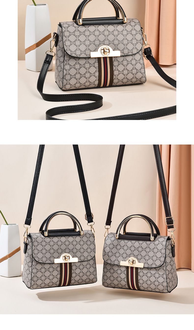 Elegante kleine Umhängetasche für Damen – modische PU-Schultertasche mit verstellbarem Riemen, Multi-Pocket-Design (Schwarz, Braun, Khaki, Rot, Pink)_voghion.com