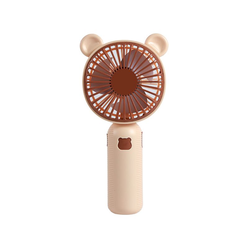 Bär Einfacher Mini Tragbarer Handventilator Wiederaufladbarer USB Kleines Kreatives Geschenk_voghion.com