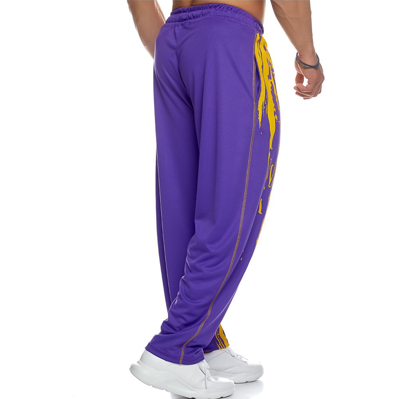 New Running Jogging Men Mesh cloth Bodybuilding Joggers Sweatpants Harem Long Trousers Fiess Sport Training Pants_voghion.com
