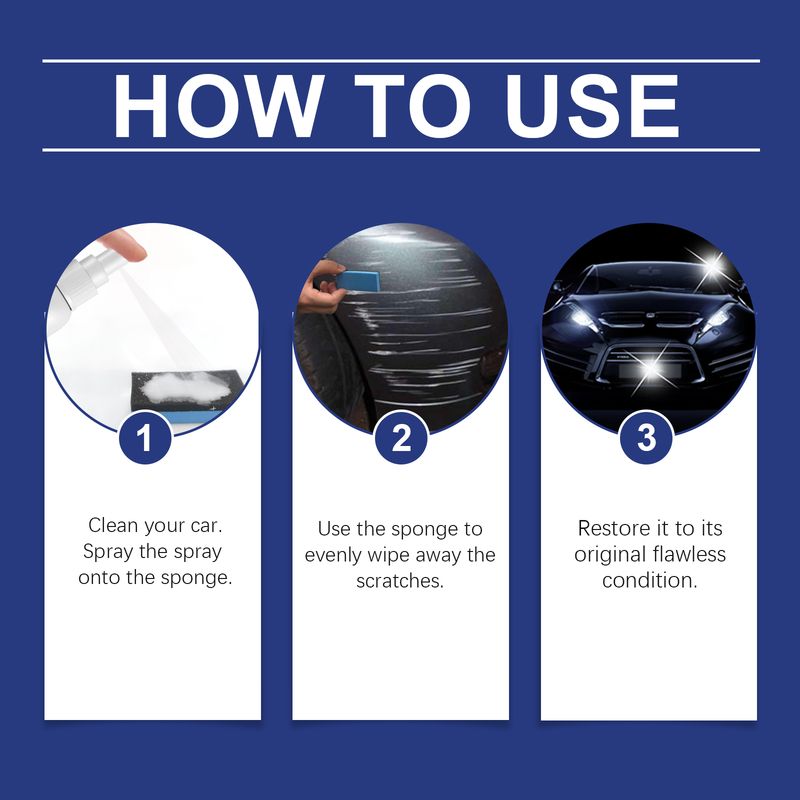 Rayhong Car Scratch Spray, Scratch Paint Maintenance Cleaning Care Car Paint Spray_voghion.com