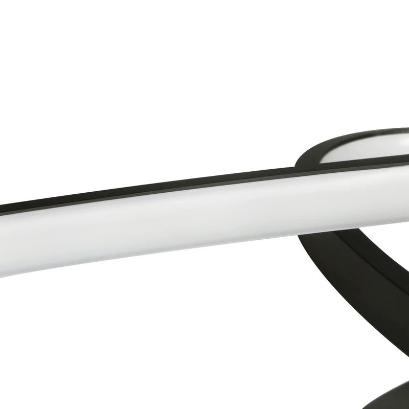 Glitzerlife LED Deckenleuchte Weiß Dimmbar Deckenlampe -Moderne Schlafzimmerlampe 75W Design Wohnzimmerlampe Mit Fernbedienung Deckenbeleuchtung Für Esszimmer Büro_voghion.com