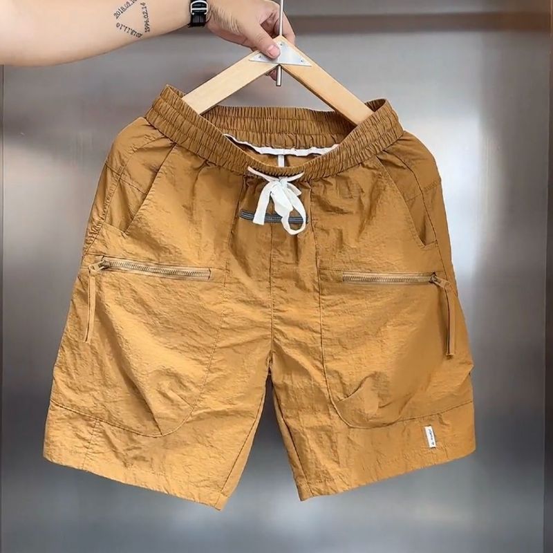 Herrenbekleidung Dünne Shorts für Männer, Marken-Workwear-Shorts, einfarbige, schlichte, lässige Sporthose für den Sommer im neuen Stil für Männer_voghion.com