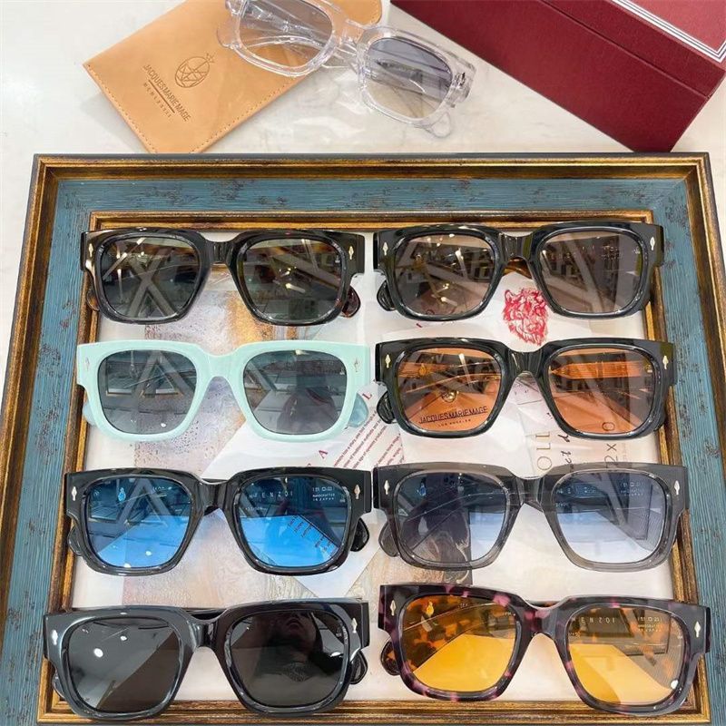 Nye varer TOP ENZO Retro Vintage Rektangulær Udendørs Acetat Stort Stel TIL Mænd Kvalitet JMM Designer Dame Solbriller Optisk_voghion.com
