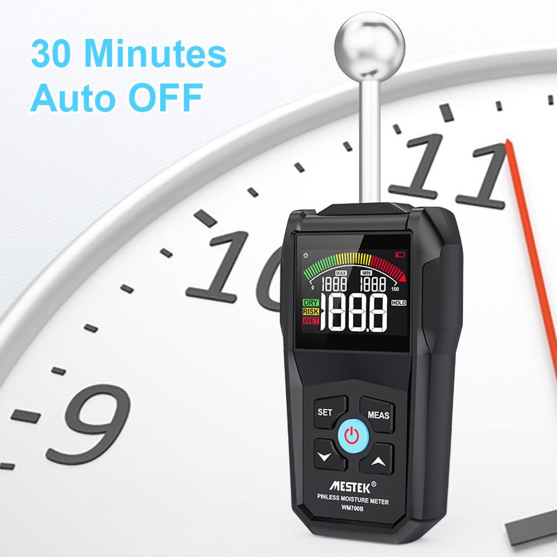 Digital träfuktighetsmätare Hygrometer Beröringsfri träfuktdetektor Larm Icke-förstörande fuktighetstestare fuktdetektor_voghion.com