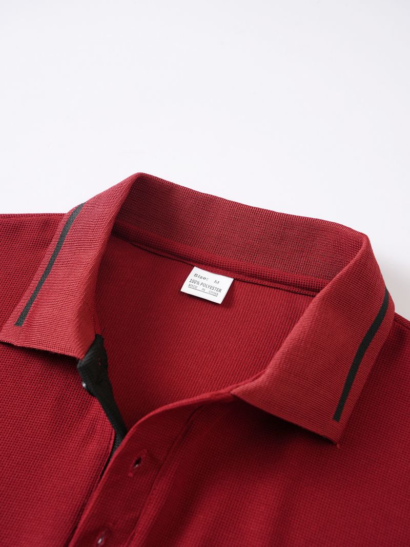 2025 Summer Men Polo T-Shirt Men Casual Polo Shirt Male Short Sleeves Tops Tees Men Stripe Pattern Print Button T Shirt_voghion.com