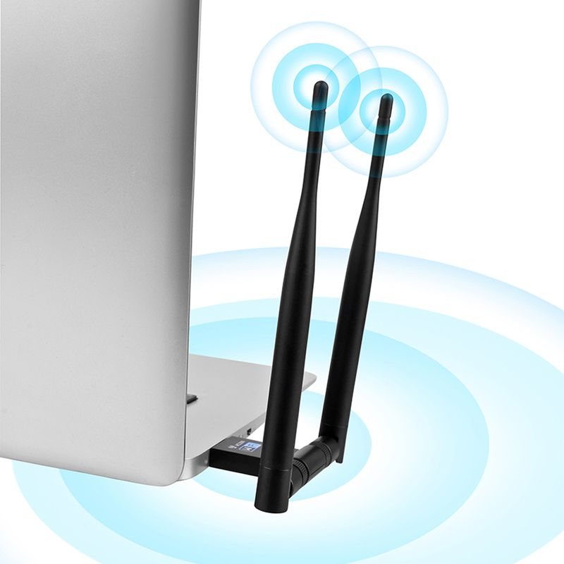 Xinweiqing 1200Mbps USB dviejų juostų belaidžio tinklo plokštės WiFi imtuvo siųstuvo adapteris_voghion.com