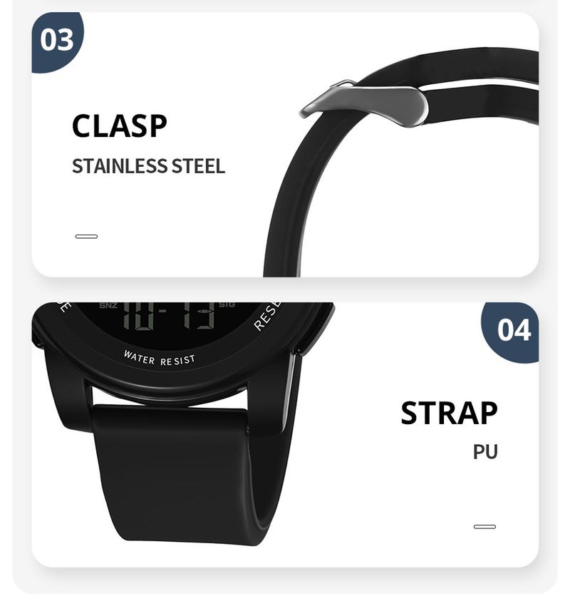 Digitale Sportuhr für Herren mit 5 Bar Wasserdichtigkeit, großem Bildschirm, Nachtlicht, multifunktional für Outdoor-Aktivitäten, großer Bildschirm, leuchtend, leistungsstark_voghion.com