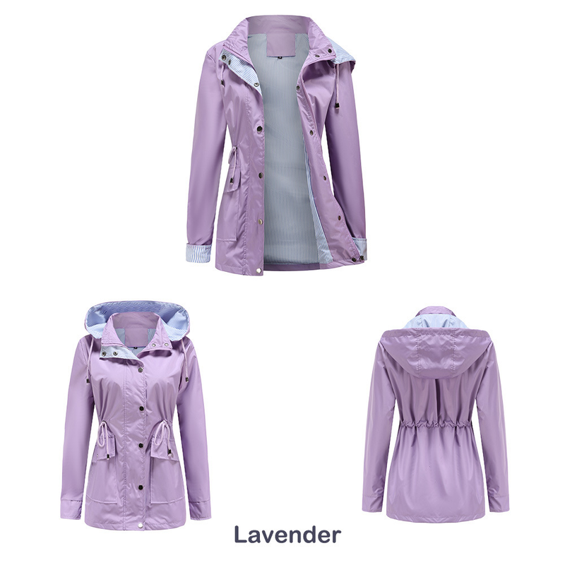 Damenbekleidung neue Herbst- und Winterjacke mit abnehmbarer Kapuze, Windjacke für Damen, große Damenjacke, Regenmantel_voghion.com
