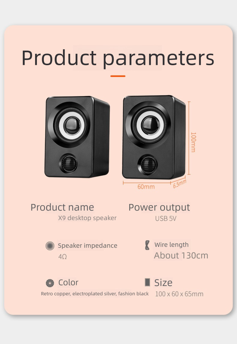 Computer Laptop Home Wired Bluetooth Small Desktop USB Mini Speaker Subwoofer_voghion.com