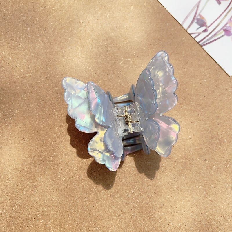 Acetic Acid Girl Double Layer Butterfly Clip Sweet And Fairy Net Red Hair Accessories Hair Clip Half Clip_voghion.com