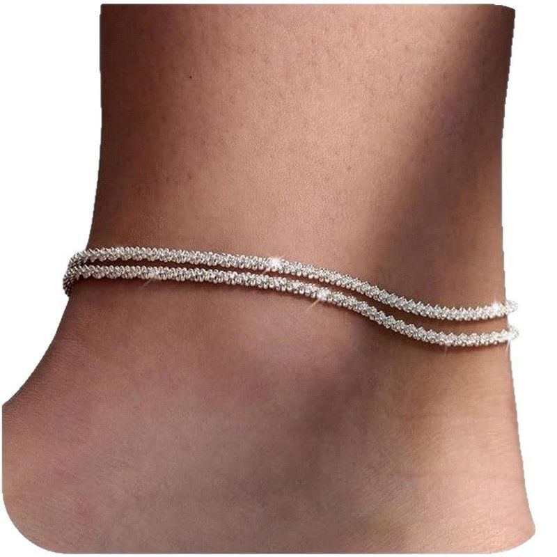 Korean And Japanese Fashion Hip-Hop Versatile Minimalist Style Cuban Single Double Layer Braided Chain Gold Silver_voghion.com