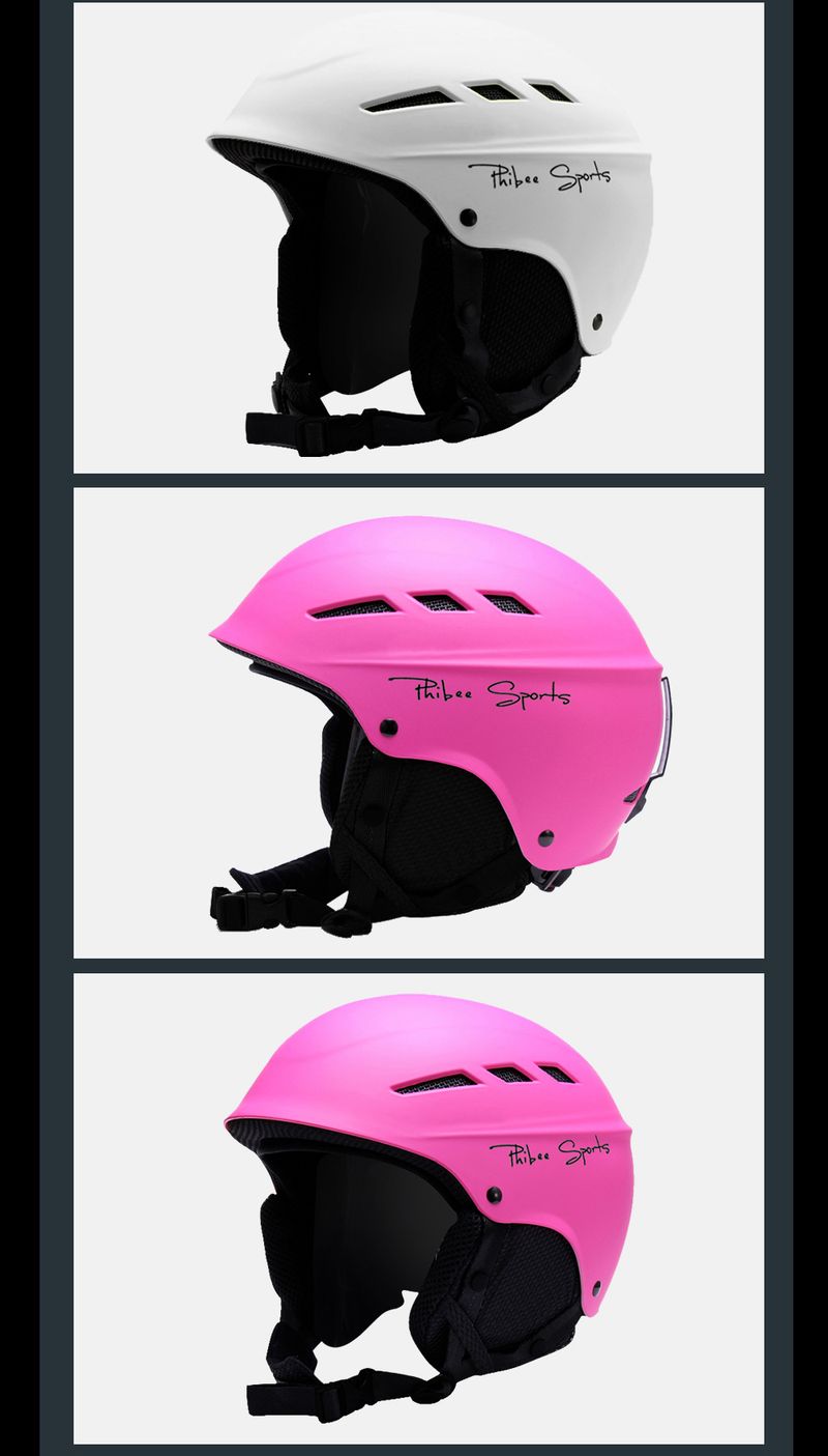 Capacete de esqui Phib Elphant para crianças e adultos, equipamento para esportes ao ar livre, prancha única e dupla, proteção auricular._voghion.com