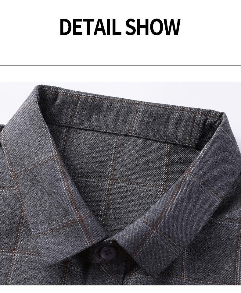 Abbigliamento da uomo Camicia da uomo a maniche lunghe, camicia pratica, comoda e di alta qualità, formale, casual, per giovani, da lavoro_voghion.com