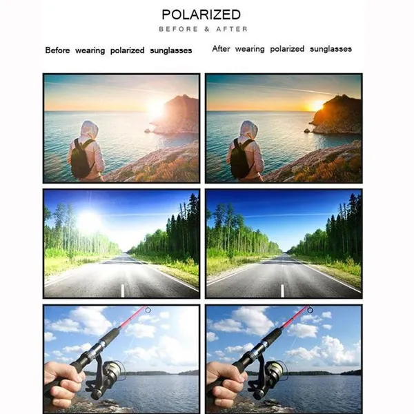 Matkamine Polariseeritud päikeseprillid Mehed Naiste Mood Kalastusprillid Vintage Matkasõidud Sõitmine Sport Prillid Kaitseprillid_voghion.com