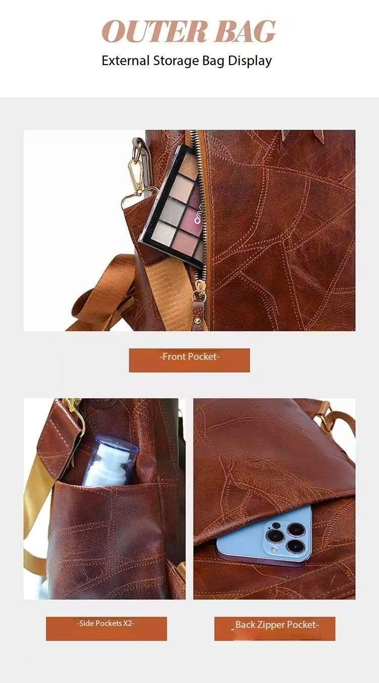 2025 Designer New Pu Capacity Computer Men And Women Commuting Bag Student Fashionable Versatile Travel Backpack_voghion.com