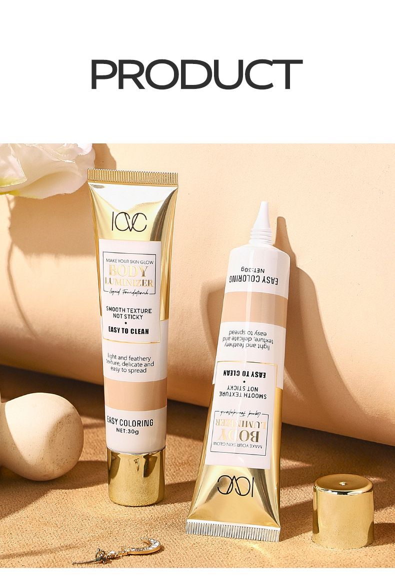 Yüz Fondöteni ICVC High Gloss Fondöten, Nemli, Hafif, Suya Dayanıklı, Yağ Kontrolü, Kapatıcı_voghion.com