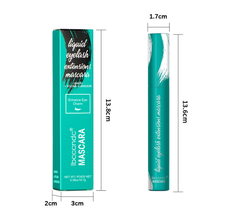 Mascara Liquid Lash Extensions, Cool Black Mascara für mehr Volumen und Verlängerung, Effekt wasserfest wischfest natürlich kein Verklumpen_voghion.com