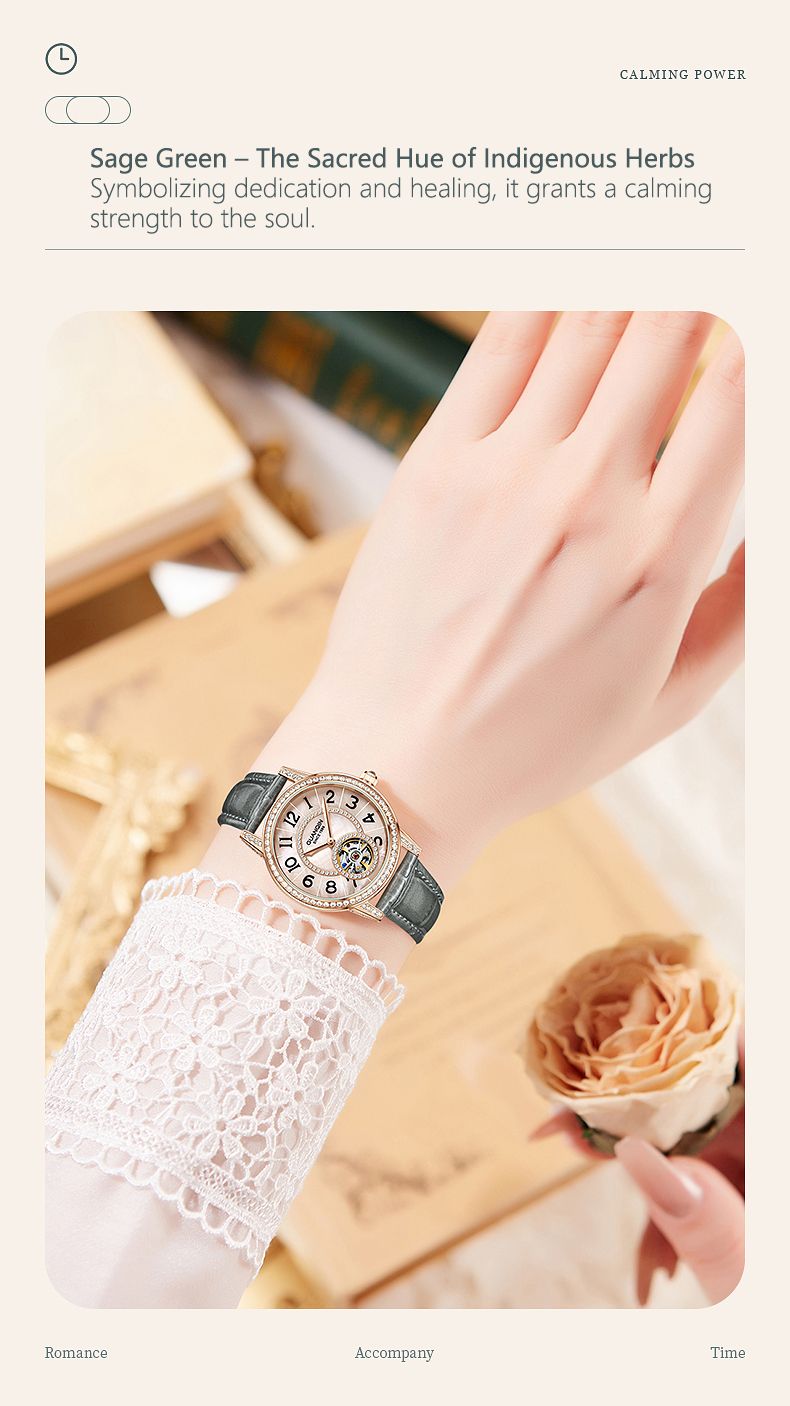 GUANQIN Watches For Women Luxury Mechanical Watch Skeleton Crystal Bezel Leather Strap Leisure 30M Waterproof Lady Wristwatches_voghion.com