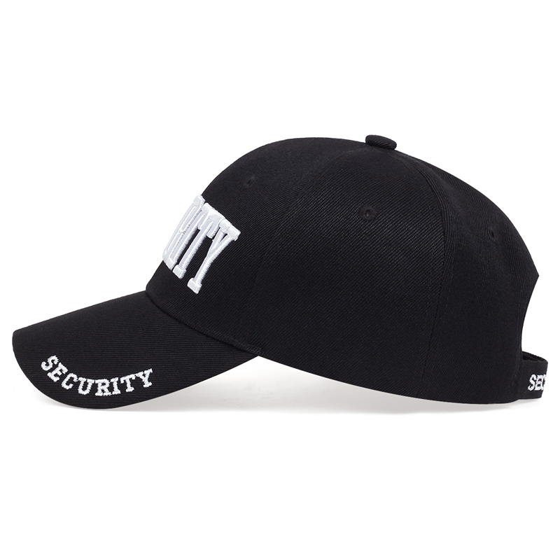 GÜVENLİK Mektup Nakışlı Beyzbol Şapkası ABD Erkek Baba Şapkası Pamuklu Ayarlanabilir Snapback Şapkalar Yetişkin Erkek Hip Hop Kamyoncu Şapkaları_voghion.com