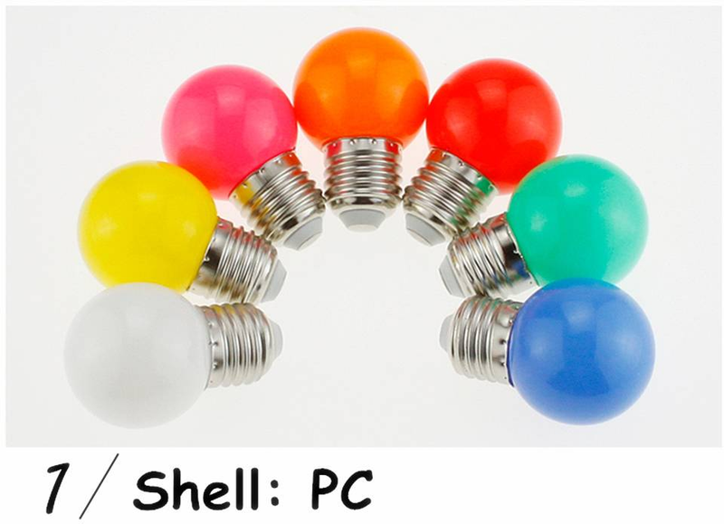 10 stuks kleurrijke lamp led-lampen G45 E27 220V rood geel blauw groen roze oranje wit kerst bruiloft nachtlampje voor binnen_voghion.com