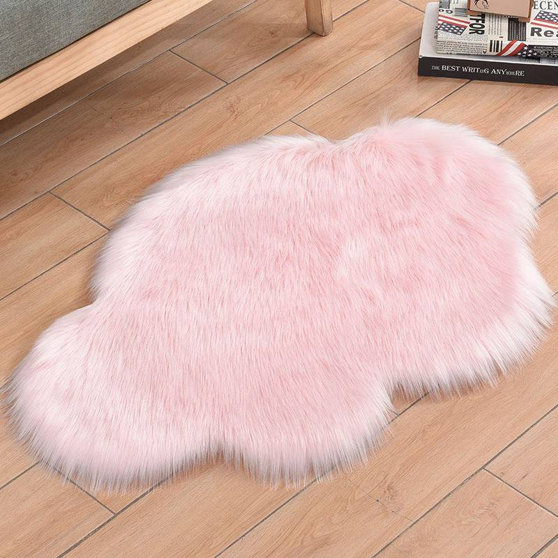 Tapete de pelúcia para sala de estar e sofá em nuvem_voghion.com