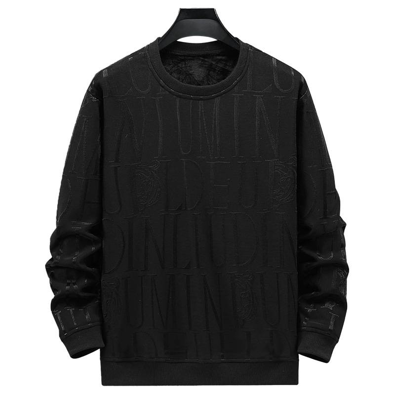 Męska odzież Plus Size Aksamitny gruby sweter Casual Męska koszulka z długim rękawem Jesień i zima Nowa koszula podstawowa Ciepła góra_voghion.com