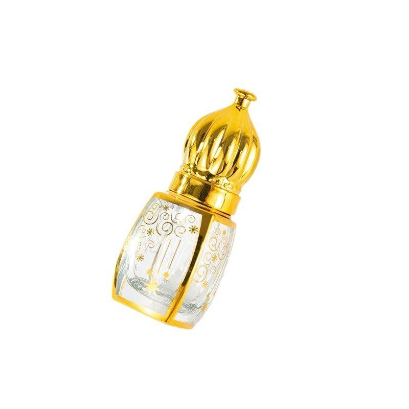 Perfume Accessories 6ML Meteor Square Perfume Bottle Glass Perfume Ball Bottle Gilded Portable Cosmetic Spray Bottle_voghion.com