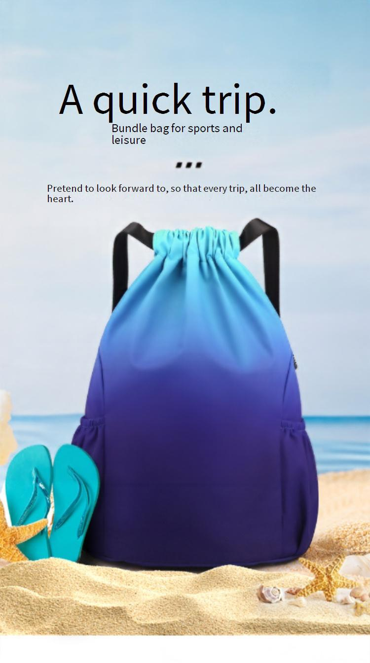 Travel Backpack - Large Capacity Drawstring Bag For Outdoor & Gym (Lightweight & Durable)_voghion.com