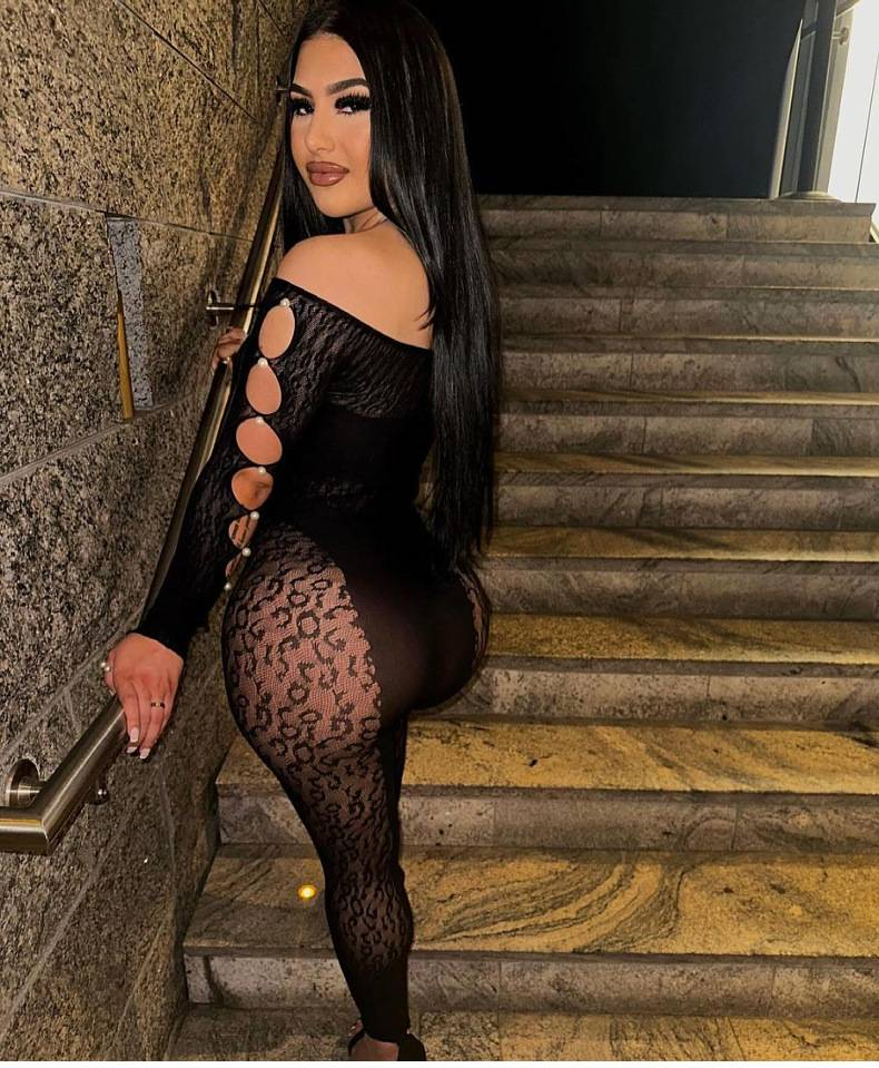 Women's Intimates New Leopard Print Sexy Jacquard Jumpsuit Pearl Mesh Dress_voghion.com