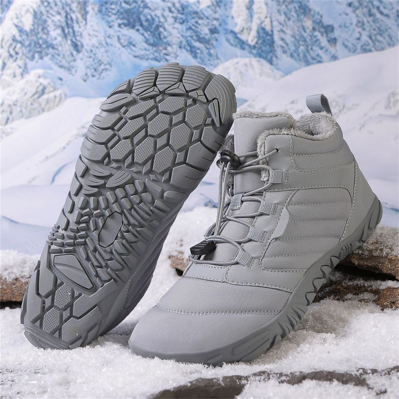 Winter 2025 Fashion Sneakers Women/Men High Top Lace-Up Waterproof Non-Slip Wear-Resistant Flocking Keep Warm Running Shoes Snow Boots 35-47_voghion.com