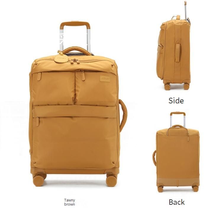 AIRWAY Ultra-Lightweight Waterproof Canvas Carry-On Luggage With TSA Lock, 20-Inch Spinner Suitcase For Women & Men, Expandable & Anti-Bacterial_voghion.com