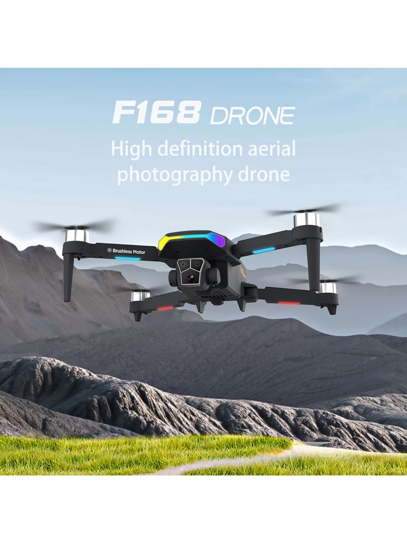 HD-Drohne mit Doppelkamera, leistungsstarker bürstenloser Motor, intelligente Hindernisvermeidungsverfolgung, faltbare Drohne mit Fernbedienung, perfekte Weihnachtsgeschenke_voghion.com