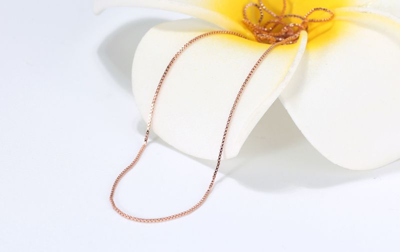 Pronta consegna ORSA JEWELS Collana con catena a maglie in argento placcato oro rosa/oro Collane con ciondolo SC07-G_voghion.com