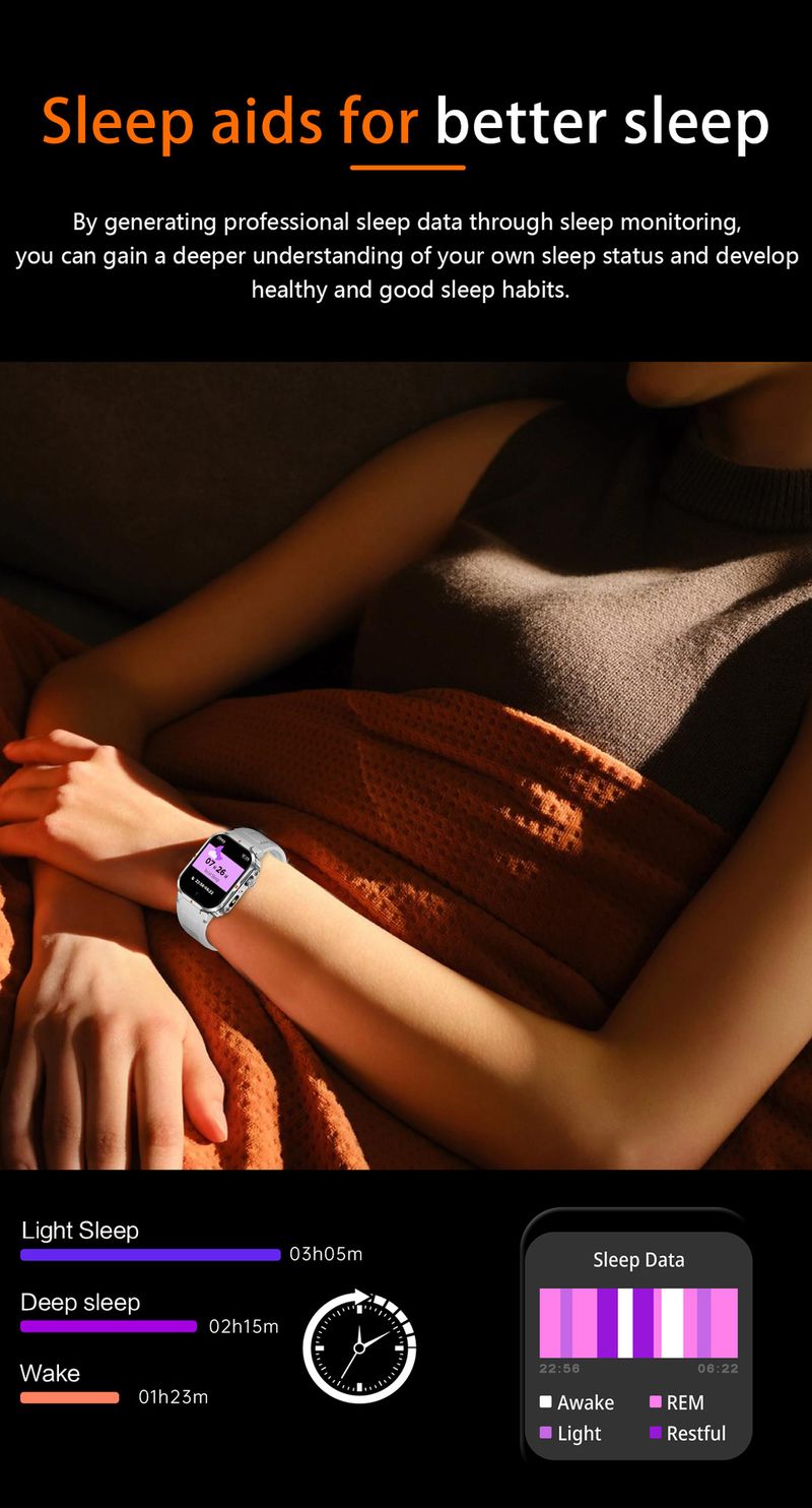 Smart Watch For Men Women With Bluetooth Calling, Voice Assistant, Heart Rate Blood Pressure Oxygen Monitor, Fitness Tracker, Sleep Tracking_voghion.com