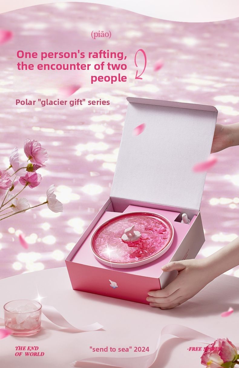 Polar Arctic Ice Ocean Listening To The Sea Bluetooth Wave Projection Lamp High-Value Birthday Gift For Girls Small_voghion.com