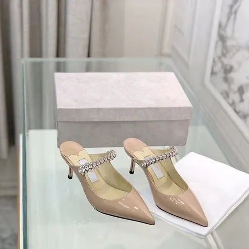 Pantoletten mit Strasssteinen und spitzer Spitze für Damen, flache Outdoor-Pantoletten, High Heels mit offener Rückseite_voghion.com