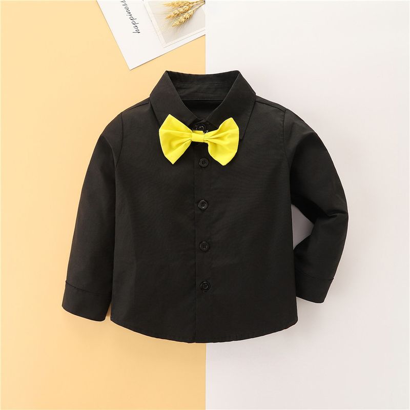 Vestiti per bambini Completo da gentiluomo per bambini Papillon da ragazzo Tuta a maniche corte Bretelle Abito per bambini in due pezzi_voghion.com