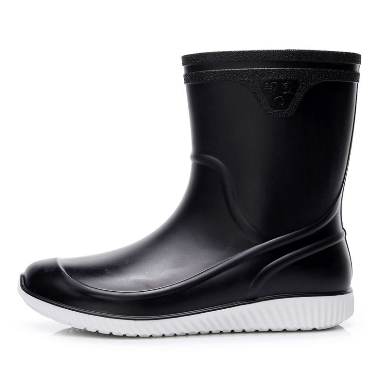 Herren Gummistiefel Wasserdicht Regenstiefel Angeln Galoschs Mann Küchenschuhe Ölbeständige rutschfeste Arbeitsstiefel Schuhe_voghion.com