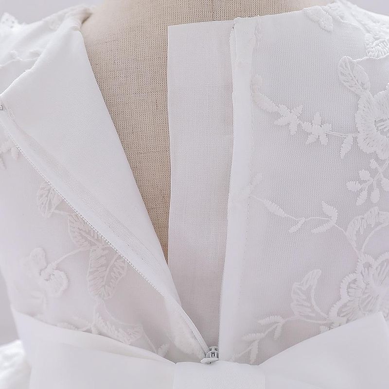 Abito da festa di compleanno per bambina (70-90 cm) | Abito senza maniche in pizzo e cuffia per occasioni speciali_voghion.com