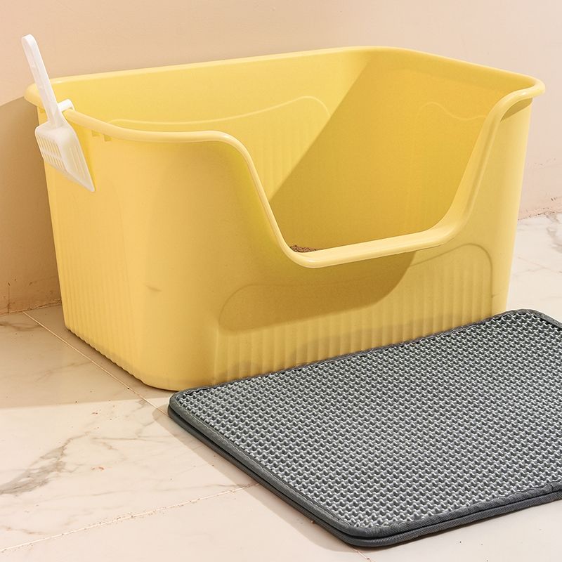 Shuai Xiaowang Extra große, halbgeschlossene, offene Toilette, Katzenstreu, Katzenkotbox, Spritzschutz_voghion.com